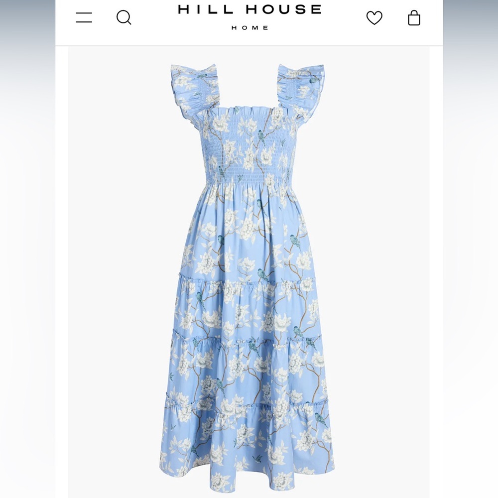 Hill House Ellie Nap dress in Diane Hill Blue Chinoiserie, size XS, worn once